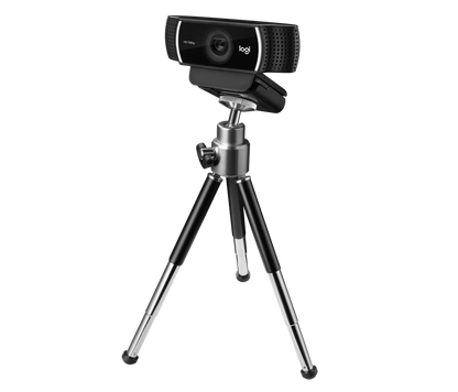 Logitech C922 Pro  Webcam mit Stativ, Full-HD 1080p, 78° Sichtfeld, H.264-Kompression, Autofokus, Belichtungskorrektur