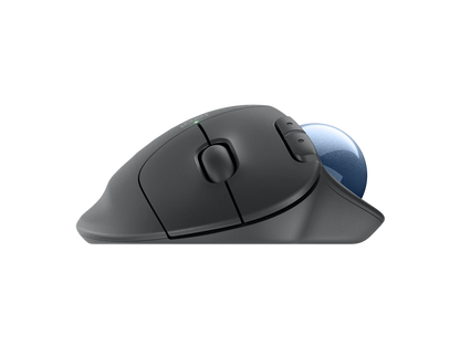 Logitech ERGO M575 For Business kabelloser Trackball – leichte Daumensteuerung, ergonomisches Design, gesichertes Logi Bolt, Bluetooth, weltweit zertifiziert, Windows/Mac/Chrome/ Linux – Grafit