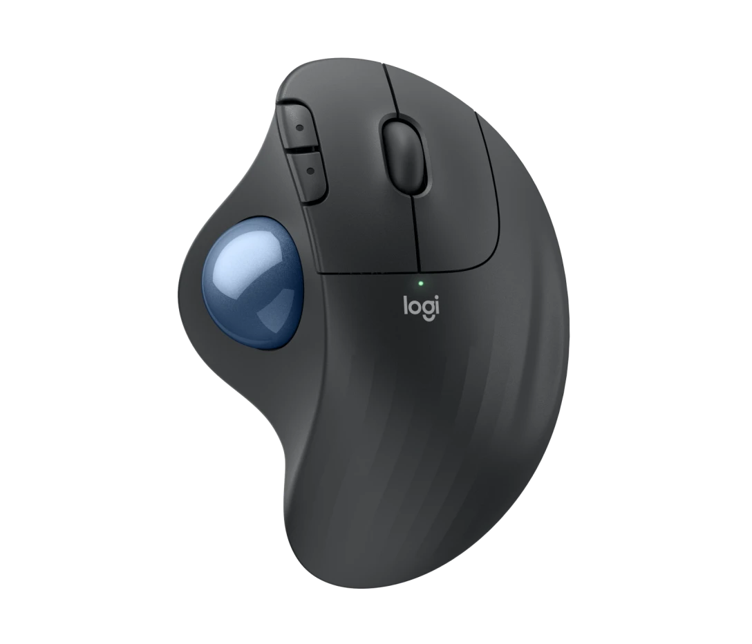 Logitech ERGO M575S Wireless Trackball Eingabe / Ausgabe Mäuse, kabellose Trackball-Mäuse mit Bluetooth und verschlüsseltem Dongle, komfortable Daumensteuerung, für PC/Mac, Schwarz