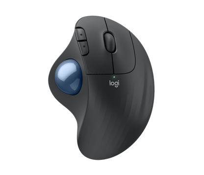 Logitech ERGO M575S Wireless Trackball Eingabe / Ausgabe Mäuse, kabellose Trackball-Mäuse mit Bluetooth und verschlüsseltem Dongle, komfortable Daumensteuerung, für PC/Mac, Schwarz