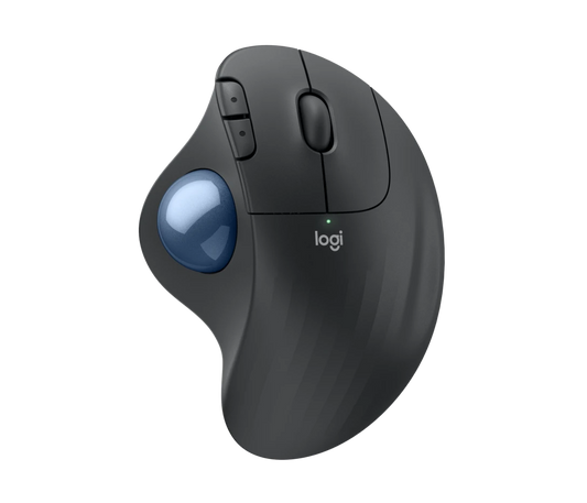Logitech ERGO M575S Wireless Trackball Eingabe / Ausgabe Mäuse, kabellose Trackball-Mäuse mit Bluetooth und verschlüsseltem Dongle, komfortable Daumensteuerung, für PC/Mac, Schwarz