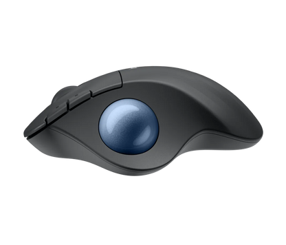 Logitech ERGO M575S Wireless Trackball Eingabe / Ausgabe Mäuse, kabellose Trackball-Mäuse mit Bluetooth und verschlüsseltem Dongle, komfortable Daumensteuerung, für PC/Mac, Schwarz