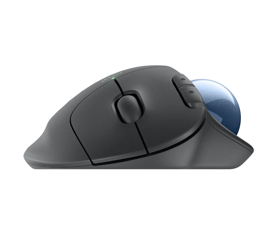Logitech ERGO M575S Wireless Trackball Eingabe / Ausgabe Mäuse, kabellose Trackball-Mäuse mit Bluetooth und verschlüsseltem Dongle, komfortable Daumensteuerung, für PC/Mac, Schwarz