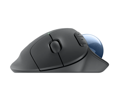Logitech ERGO M575S Wireless Trackball Eingabe / Ausgabe Mäuse, kabellose Trackball-Mäuse mit Bluetooth und verschlüsseltem Dongle, komfortable Daumensteuerung, für PC/Mac, Schwarz