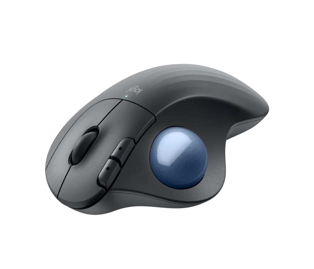 Logitech ERGO M575S Wireless Trackball Eingabe / Ausgabe Mäuse, kabellose Trackball-Mäuse mit Bluetooth und verschlüsseltem Dongle, komfortable Daumensteuerung, für PC/Mac, Schwarz