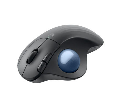Logitech ERGO M575S Wireless Trackball Eingabe / Ausgabe Mäuse, kabellose Trackball-Mäuse mit Bluetooth und verschlüsseltem Dongle, komfortable Daumensteuerung, für PC/Mac, Schwarz