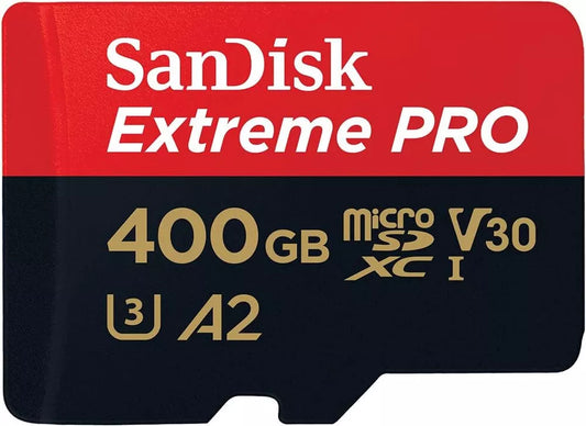 SanDisk Extreme Pro microSD microSDXC UHS-I +SD Adapter, 400 GB