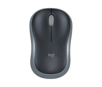 Logitech M185 Kabellose Maus 2,4 GHz mit USB Nano Empfänger 1000 DPI Maus, Grau - Bestartikel-Shop