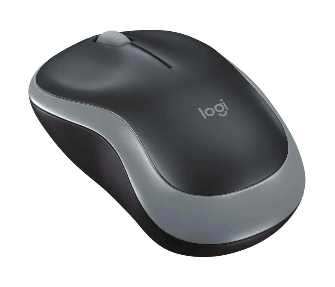 Logitech M185 Kabellose Maus 2,4 GHz mit USB Nano Empfänger 1000 DPI Maus, Grau - Bestartikel-Shop
