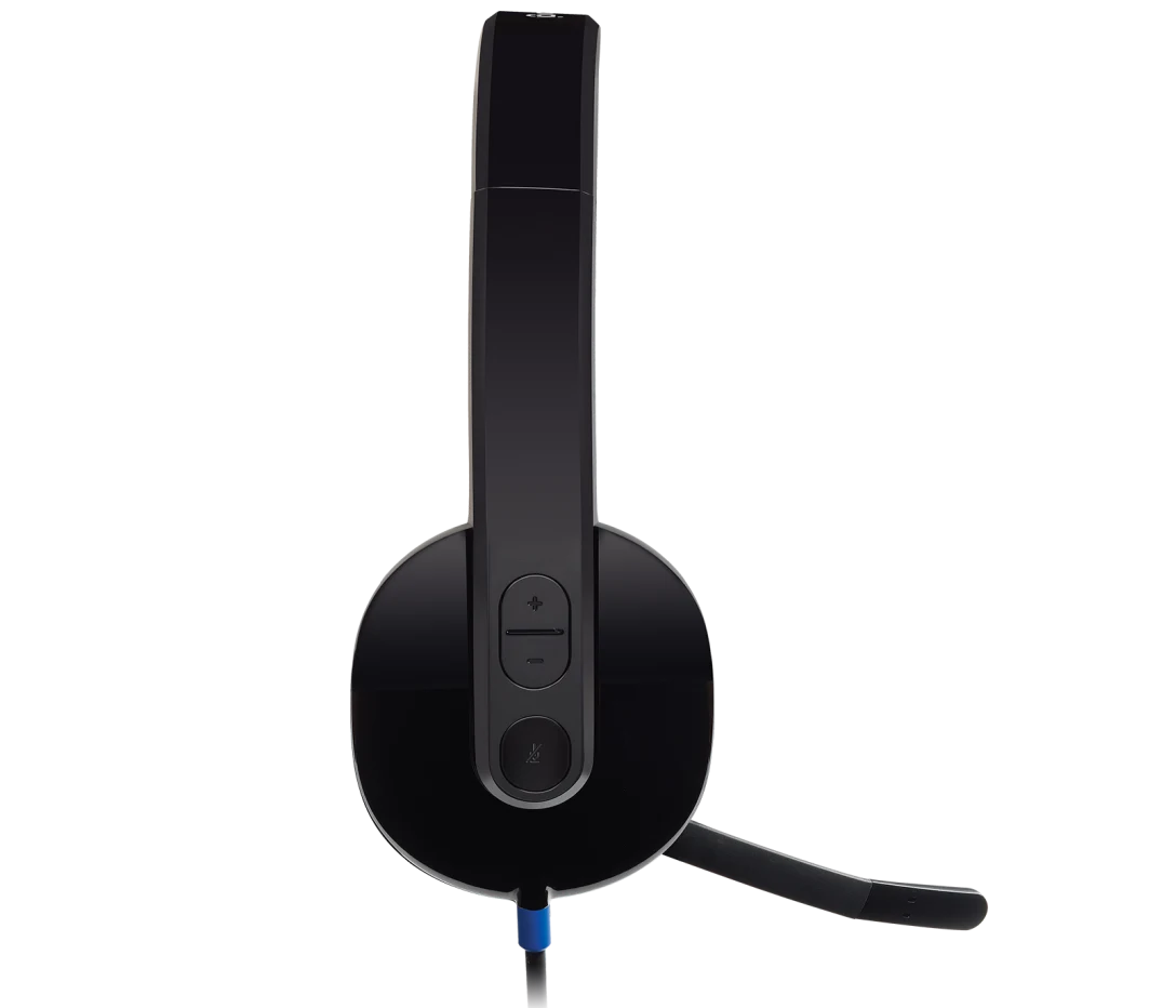 Logitech H540  Kopfhörer mit Mikrofon, Stereo-Headset, Verstellbares Mikrofon mit Rauschunterdrückung über USB-Anschluss
