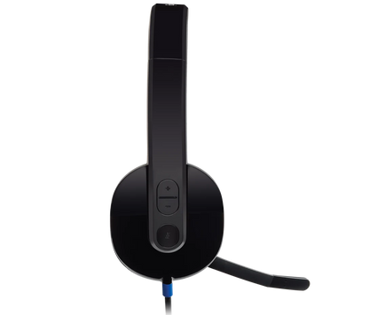 Logitech H540  Kopfhörer mit Mikrofon, Stereo-Headset, Verstellbares Mikrofon mit Rauschunterdrückung über USB-Anschluss