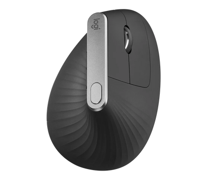 Logitech MX Vertical – Ergonomische Wireless-Maus, Multi-Device, Bluetooth & USB, 4000 DPI, Wiederaufladbar – Graphit