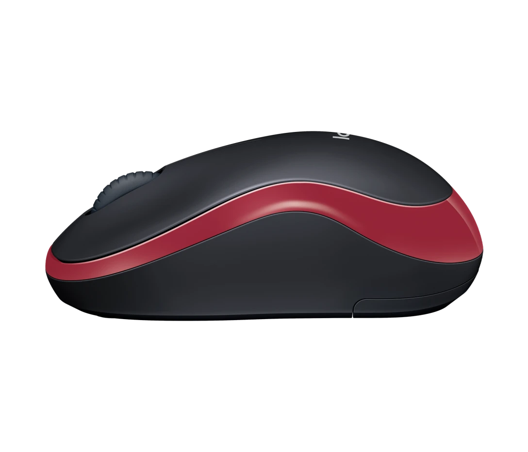Logitech M185 Kabellose Maus 2,4 GHz mit USB Nano Empfänger 1000 DPI Maus, Rot - Bestartikel-Shop