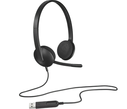 Logitech H340 USB Kopfhörer Verstellbares Mikrofon Logitech H340 USB Headset NEU