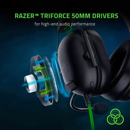 Razer BlackShark V2 X - Premium E-Sports Gaming Headset Kabelgebundene Kopfhörer