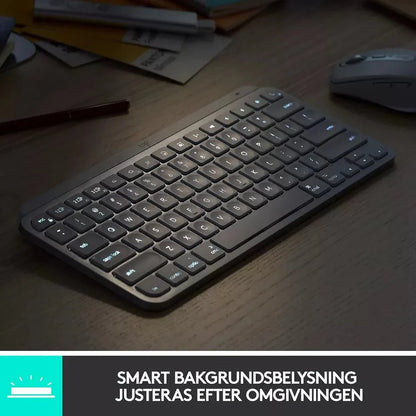 Logitech MX Keys Mini Kabellose Tastatur Bluetooth, QWERTY-Nordic 920-010494 NEU