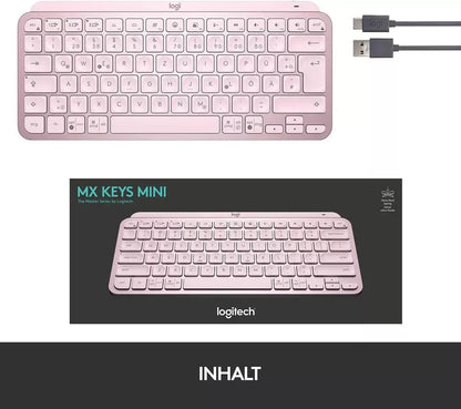 Logitech MX Keys Mini Kabellose Tastatur Bluetooth,Tastenbeleuchtung DEUTSCH NEU
