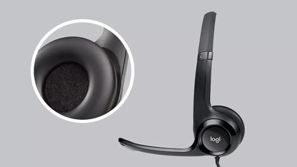 Logitech H390 Kopfhörer & Mikrofon Stereo-Headset, Logitech H390 USB Headset NEU