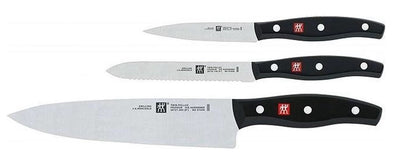 Zwilling Twin Pollux Messer-Set 3-teilig Küchenhelfer, schwarz (30751-300)